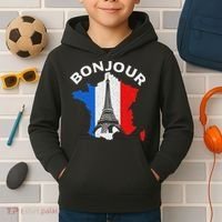 Bonjour Paris Kids Hoodie thumb 2