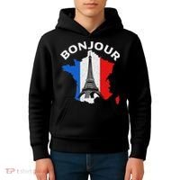 Bonjour Paris Kids Hoodie thumb 4