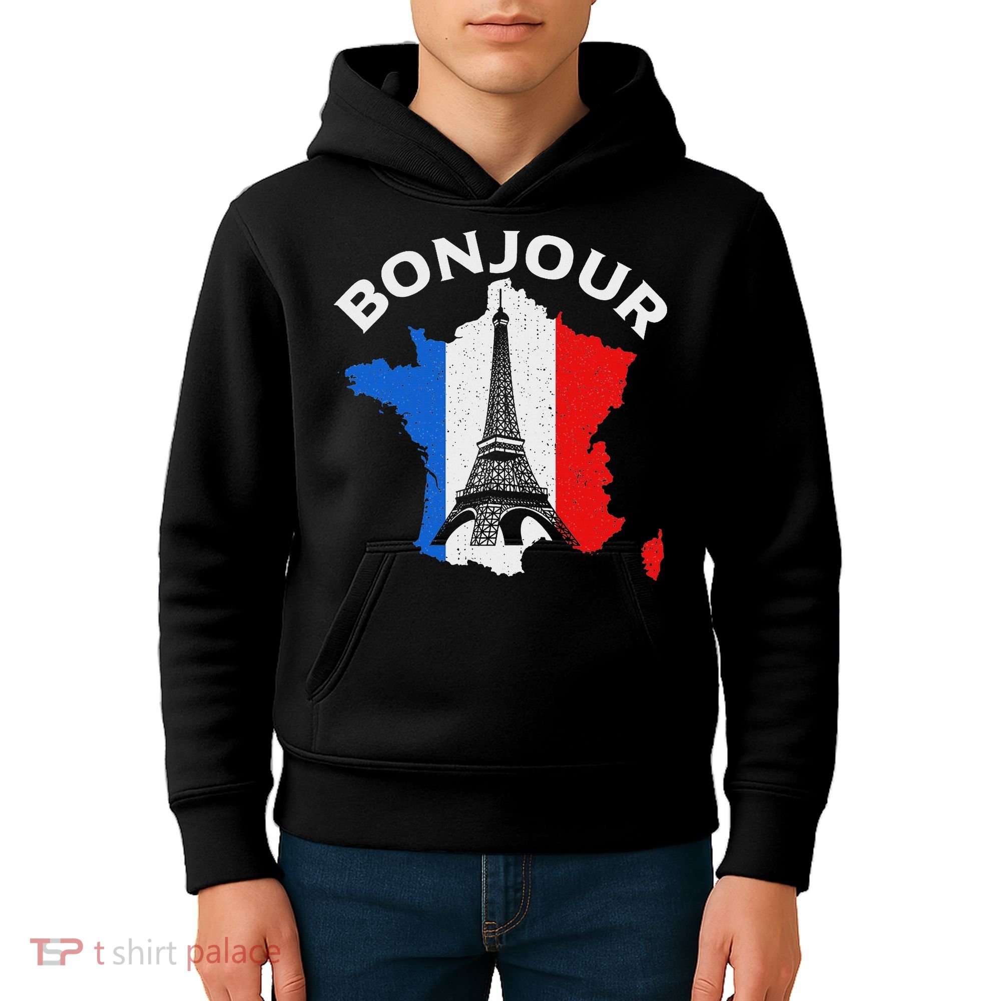 Bonjour Paris Kids Hoodie