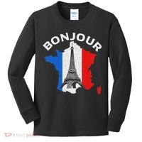 Bonjour Paris Kids Long Sleeve Shirt thumb 0