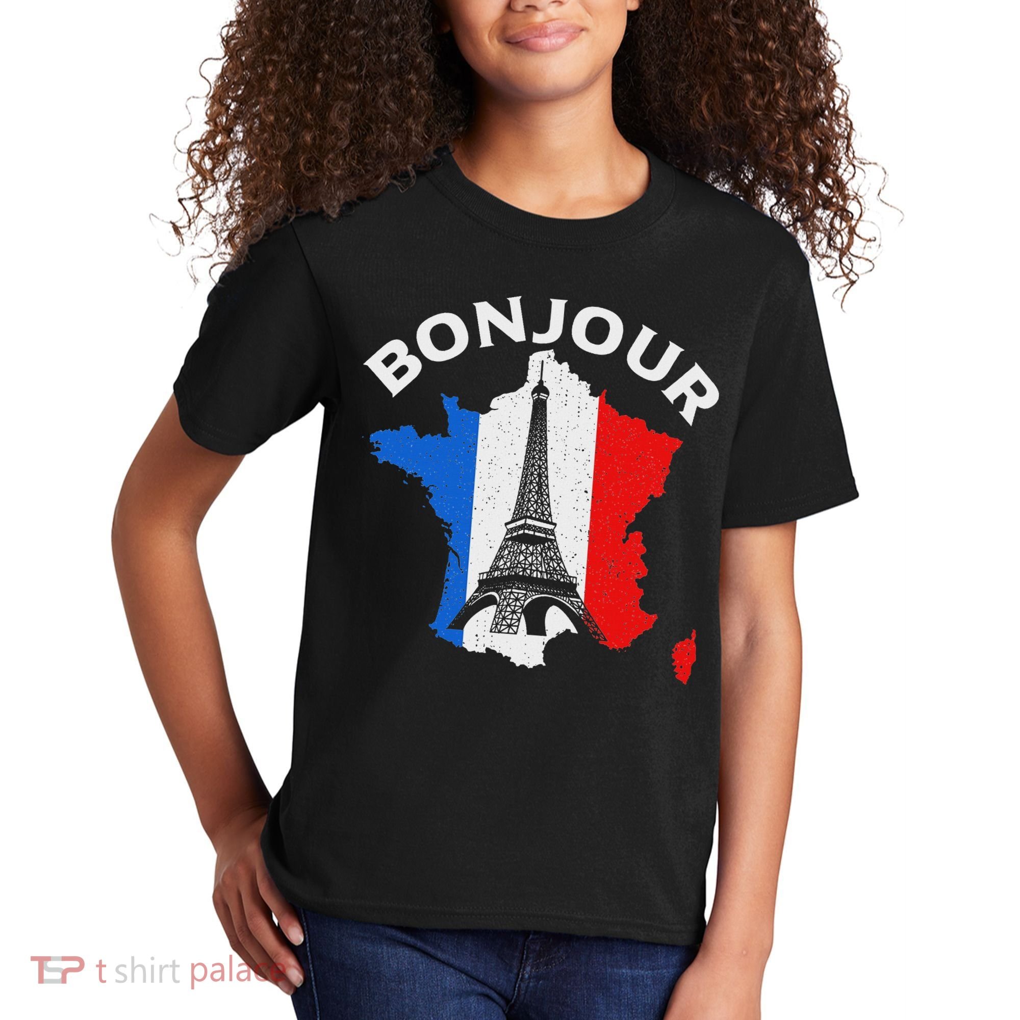 Bonjour Paris Kids T-Shirt