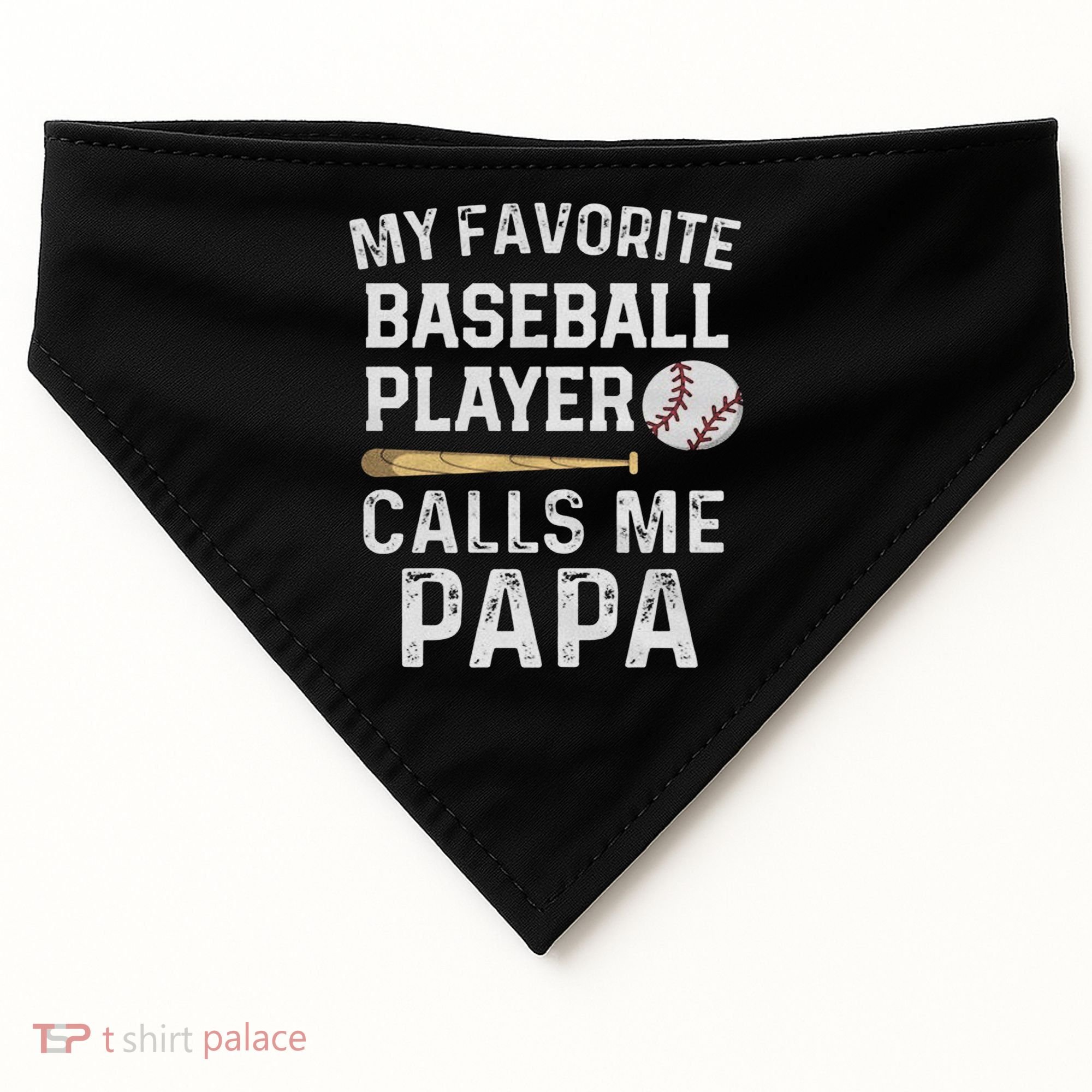 Baseball Papa USA-Made Doggie Bandana