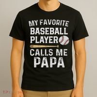 Baseball Papa T-Shirt thumb 3