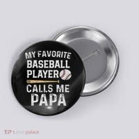 Baseball Papa Button thumb 0