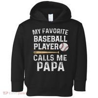 Baseball Papa Toddler Hoodie thumb 0