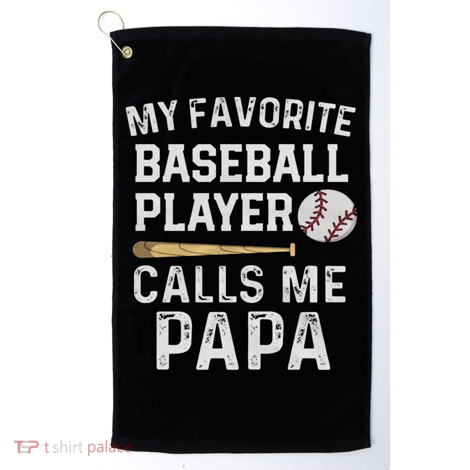 Baseball Papa Golf Towel