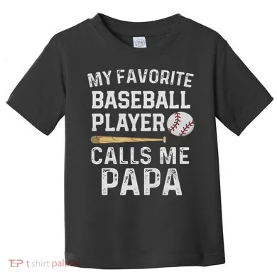 Baseball Papa Toddler T-Shirt