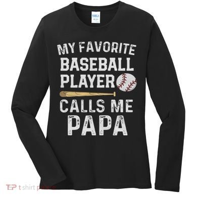 Baseball Papa Women's Long Sleeve Shirt