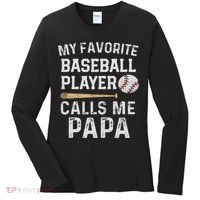Baseball Papa Women's Long Sleeve Shirt thumb 0