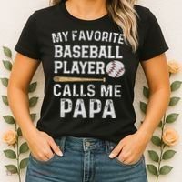 Baseball Papa Women's T-Shirt thumb 2