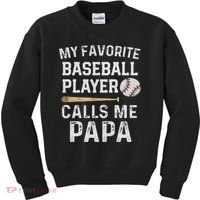 Baseball Papa Kids Sweatshirt thumb 0