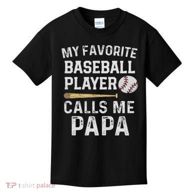 Baseball Papa Kids T-Shirt