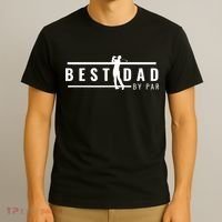 Best Papa By Par Father's Day Golf Gift Grandpa T-Shirt thumb 3