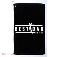 Best Papa By Par Father's Day Golf Gift Grandpa Golf Towel thumb 0