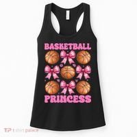 Basketball Princess Basketball Girl Player Coquette Bow Women's Tank Top thumb 0