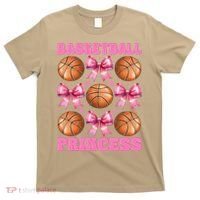 Basketball Princess Basketball Girl Player Coquette Bow T-Shirt thumb 0