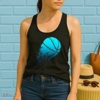 Basketball Player Bball Coach Fan Baller Sports Women's Tank Top thumb 2