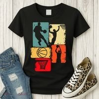 Basketball Player Boys Women's T-Shirt thumb 3