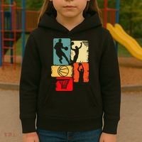 Basketball Player Boys Kids Hoodie thumb 3