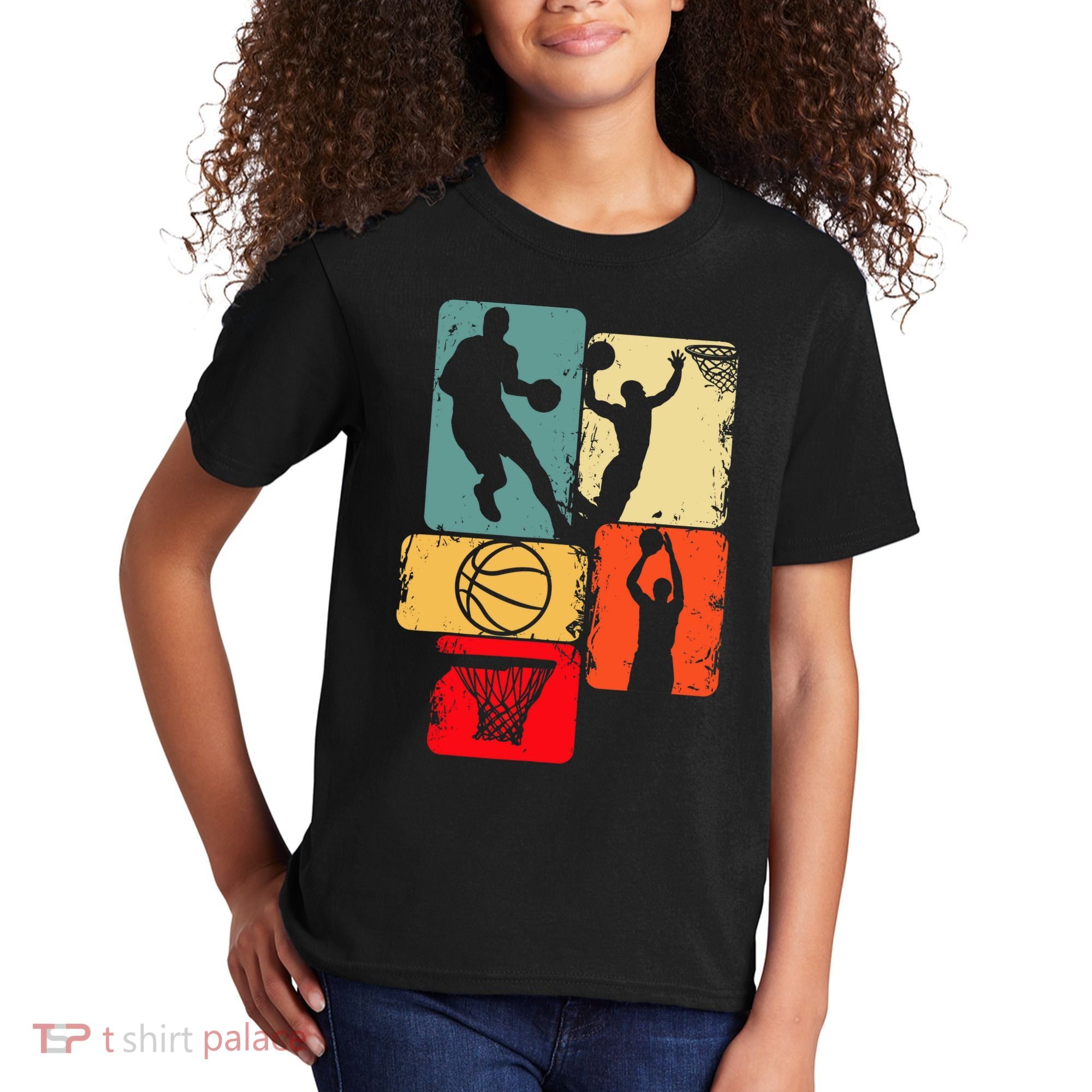 Basketball Player Boys Kids T-Shirt