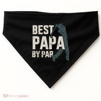 Best Papa By Par For Golfer Dad And FatherS Day Gift USA-Made Doggie Bandana thumb 0