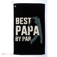 Best Papa By Par For Golfer Dad And FatherS Day Gift Golf Towel thumb 0