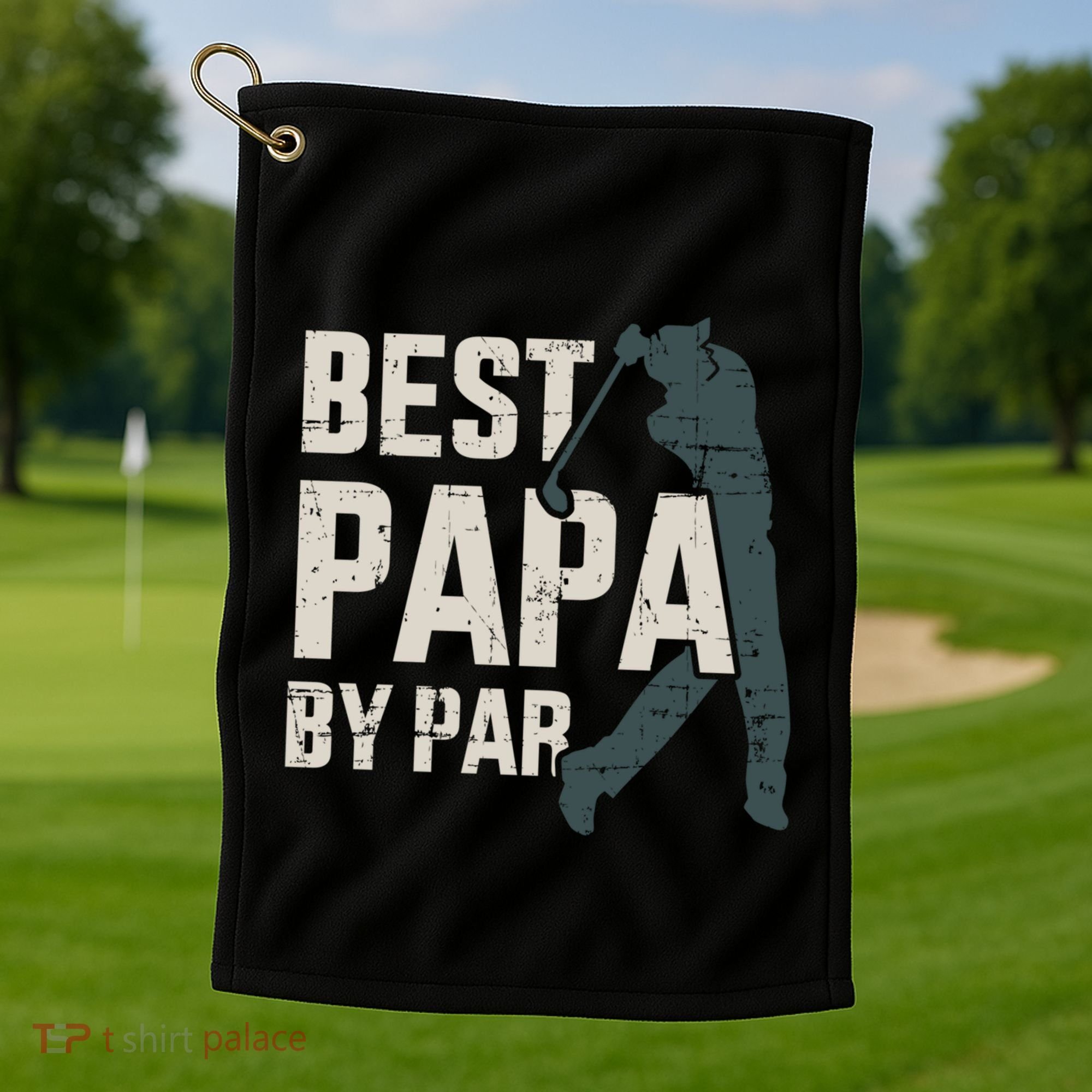 Best Papa By Par For Golfer Dad And FatherS Day Gift Golf Towel