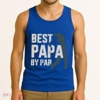 Best Papa By Par For Golfer Dad And FatherS Day Gift Tank Top thumb 3