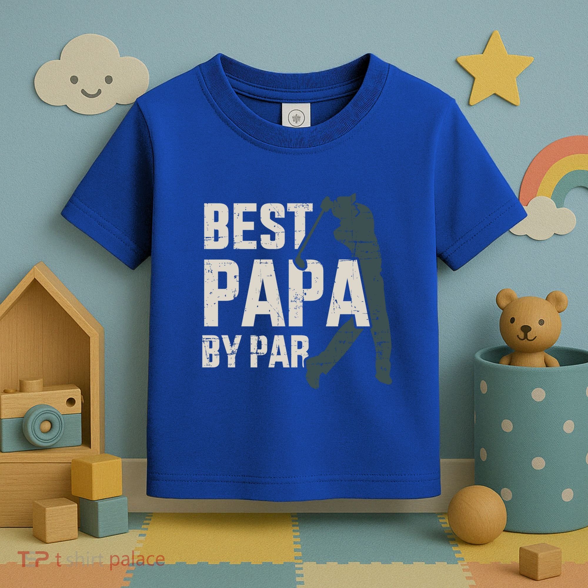 Best Papa By Par For Golfer Dad And FatherS Day Gift Toddler T-Shirt