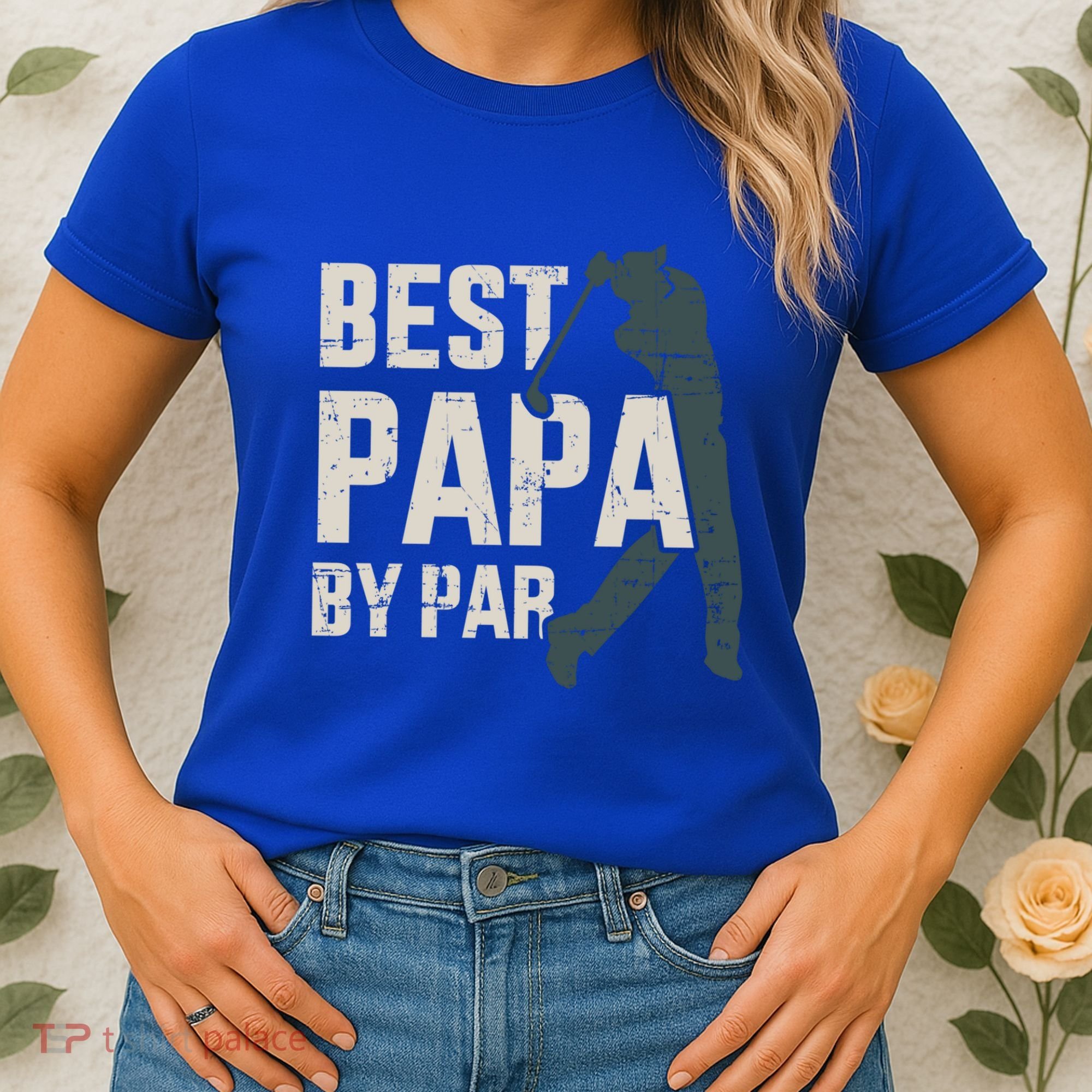 Best Papa By Par For Golfer Dad And FatherS Day Gift Women's T-Shirt