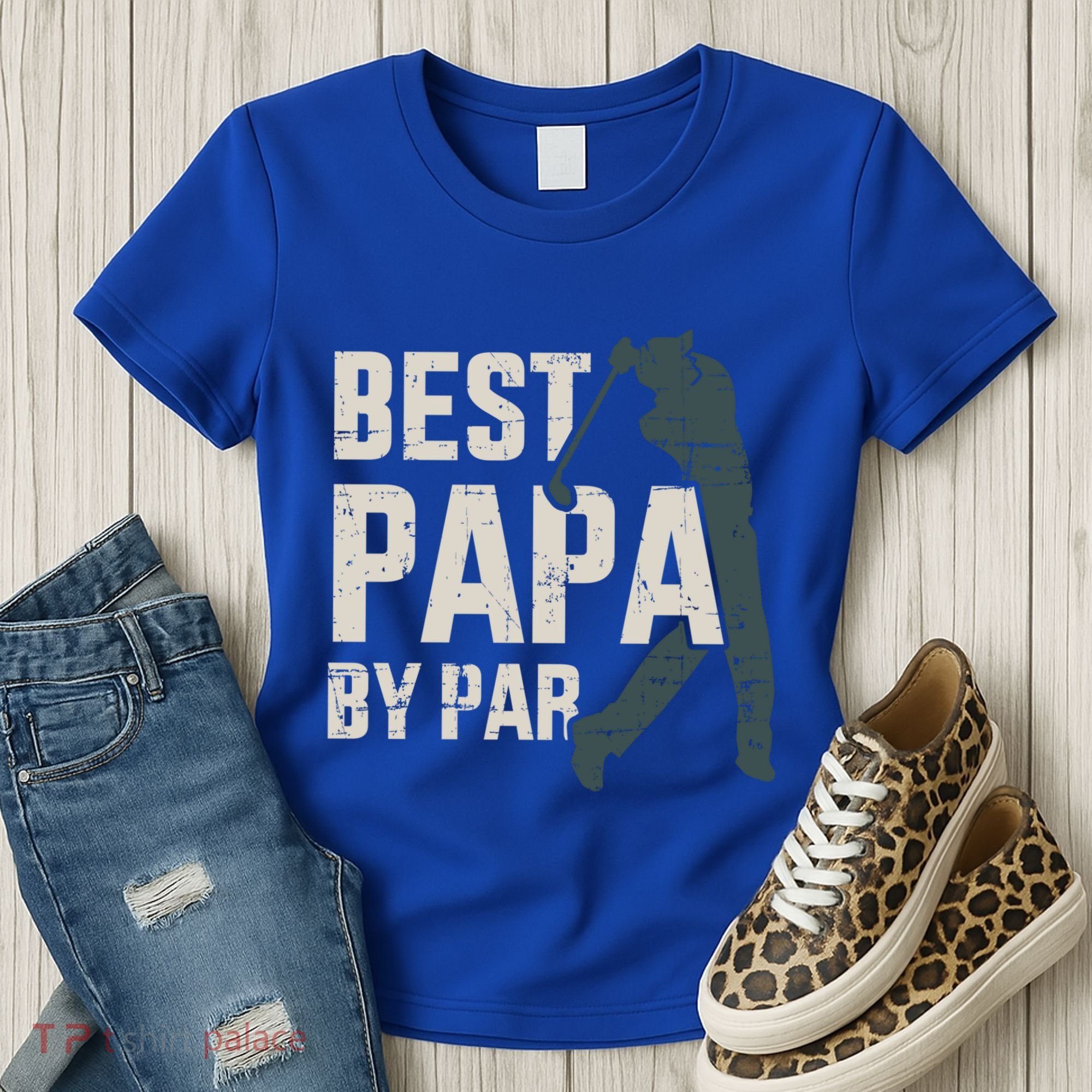 Best Papa By Par For Golfer Dad And FatherS Day Gift Women's T-Shirt