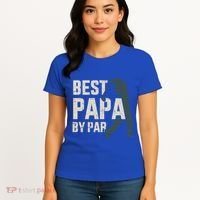 Best Papa By Par For Golfer Dad And FatherS Day Gift Women's T-Shirt thumb 4