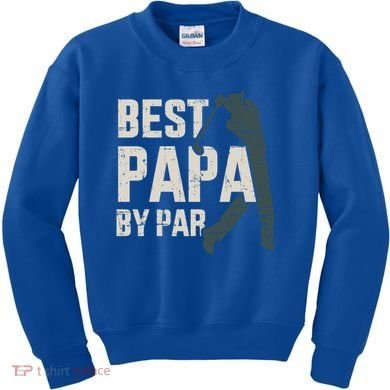 Best Papa By Par For Golfer Dad And FatherS Day Gift Kids Sweatshirt
