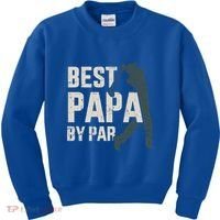 Best Papa By Par For Golfer Dad And FatherS Day Gift Kids Sweatshirt thumb 0