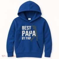 Best Papa By Par For Golfer Dad And FatherS Day Gift Kids Hoodie thumb 0