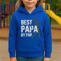 Best Papa By Par For Golfer Dad And FatherS Day Gift Kids Hoodie thumb 3