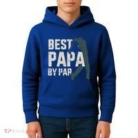 Best Papa By Par For Golfer Dad And FatherS Day Gift Kids Hoodie thumb 4