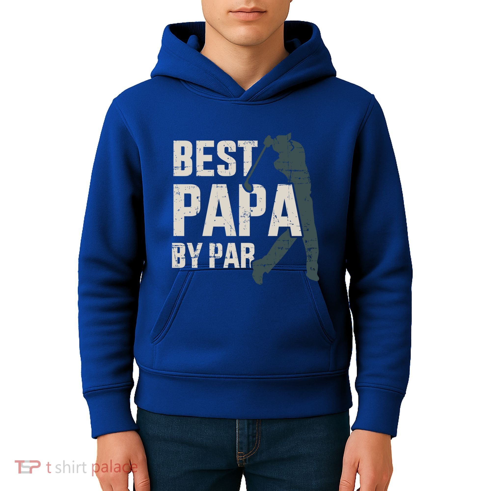 Best Papa By Par For Golfer Dad And FatherS Day Gift Kids Hoodie