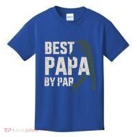 Best Papa By Par For Golfer Dad And FatherS Day Gift Kids T-Shirt thumb 0
