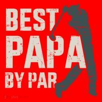 Best Papa By Par For Golfer Dad And FatherS Day Gift Santa Hat thumb 1