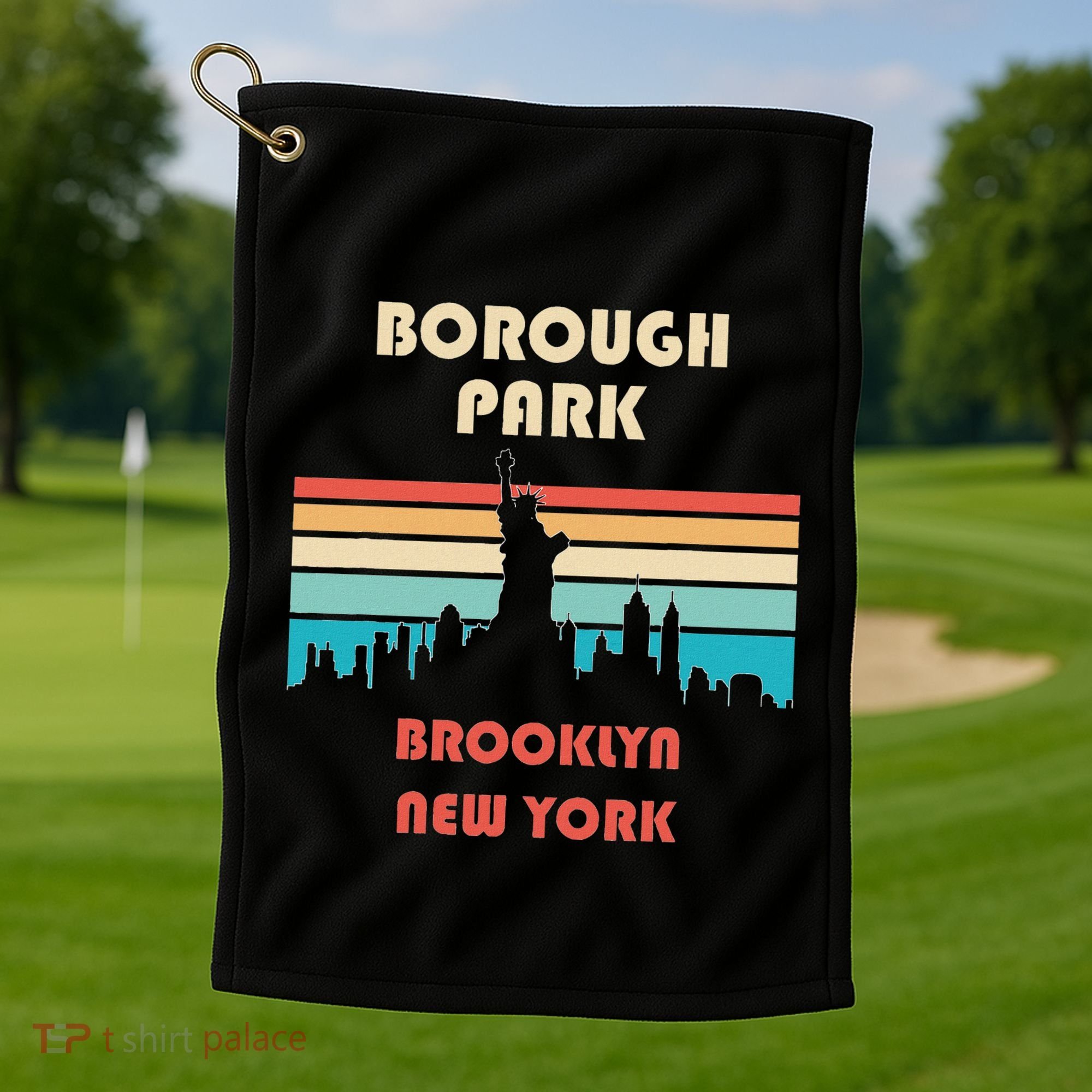 Borough Park Brooklyn New York Golf Towel