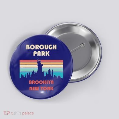 Borough Park Brooklyn New York Button