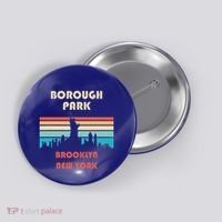 Borough Park Brooklyn New York Button thumb 0