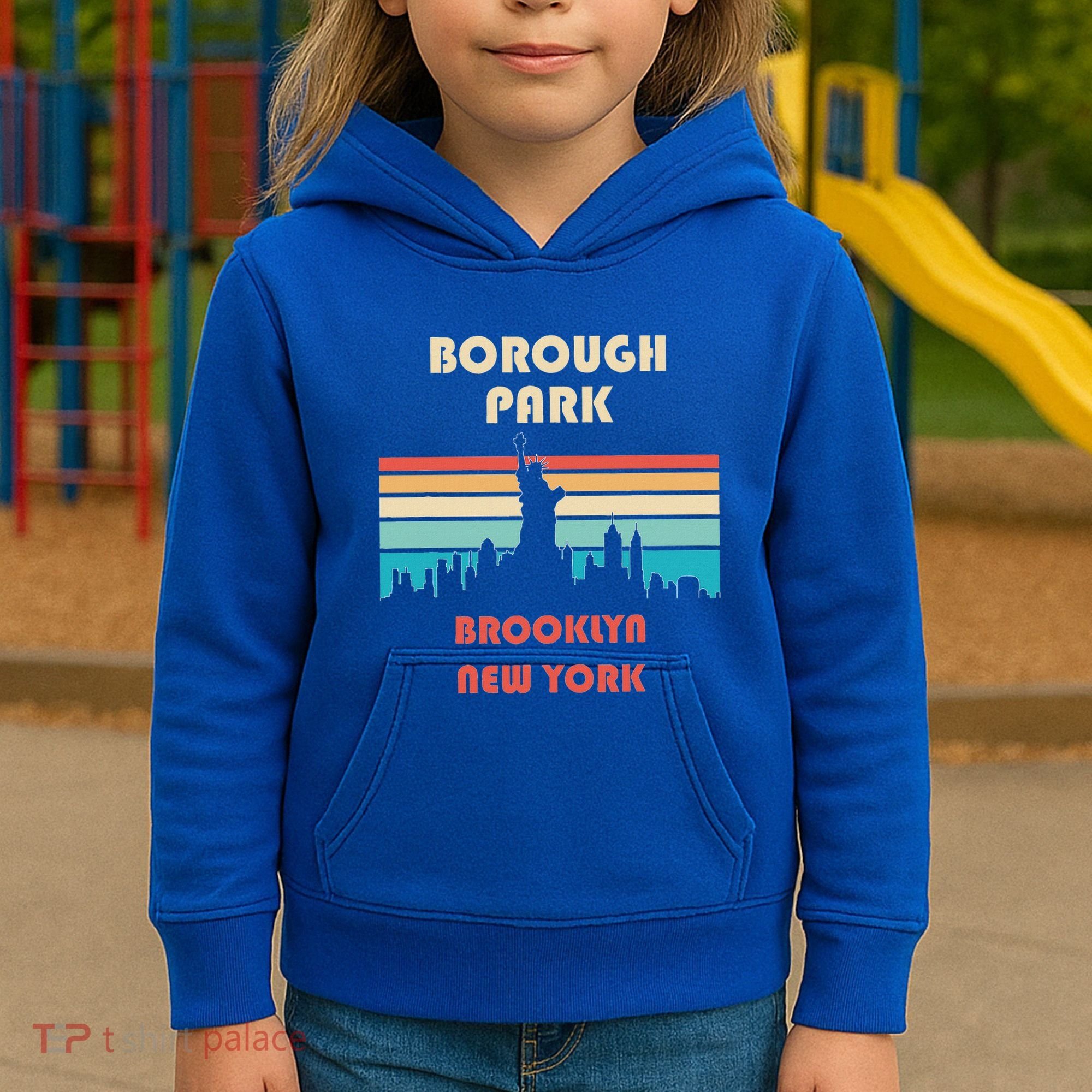 Borough Park Brooklyn New York Kids Hoodie