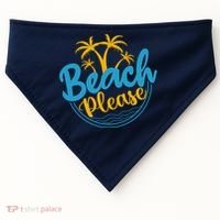 Beach Please USA-Made Doggie Bandana thumb 0
