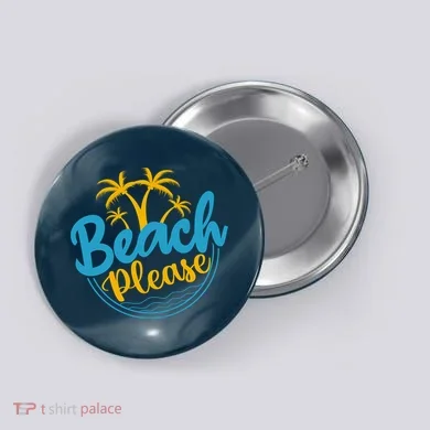 Beach Please Button