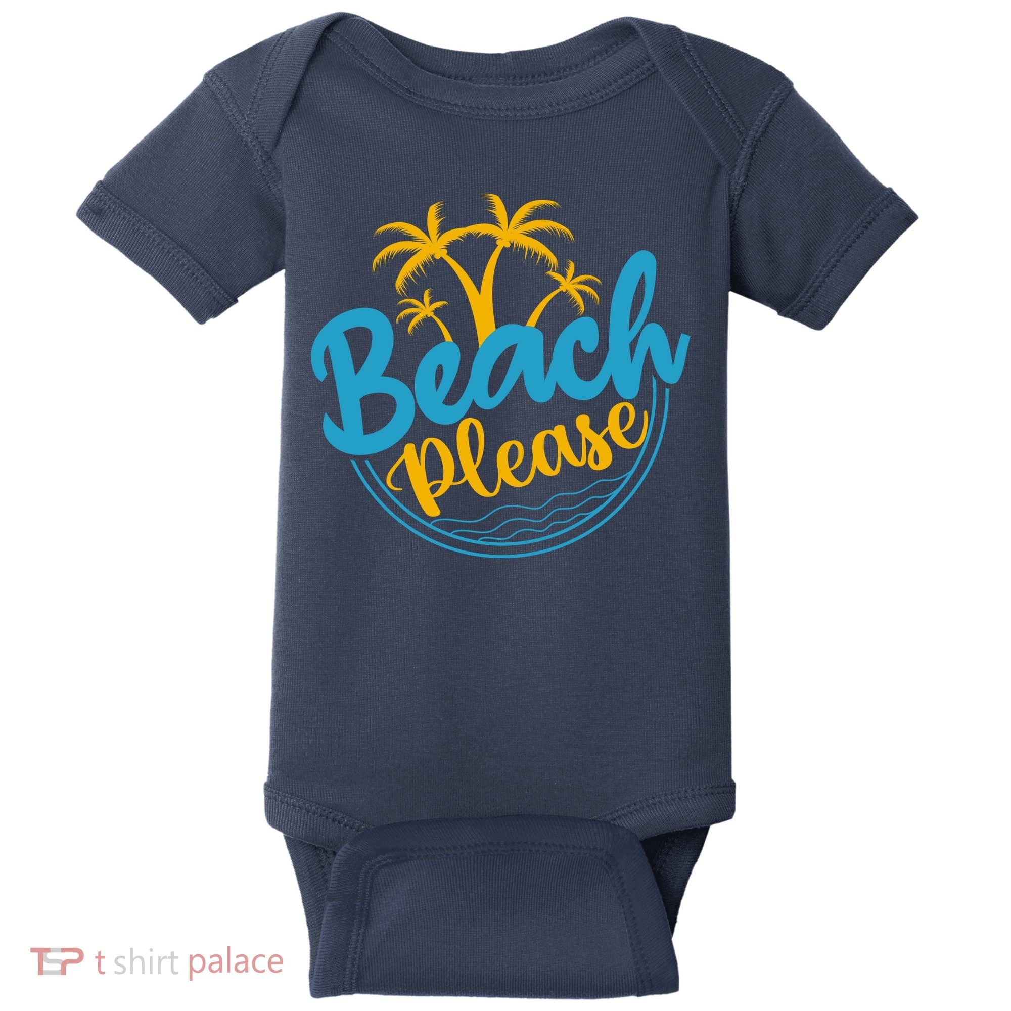 Beach Please Baby Bodysuit