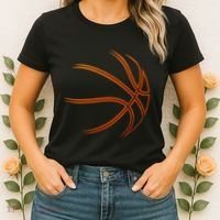 Basketball Player Basketballer Sports Graphic Women's T-Shirt thumb 2