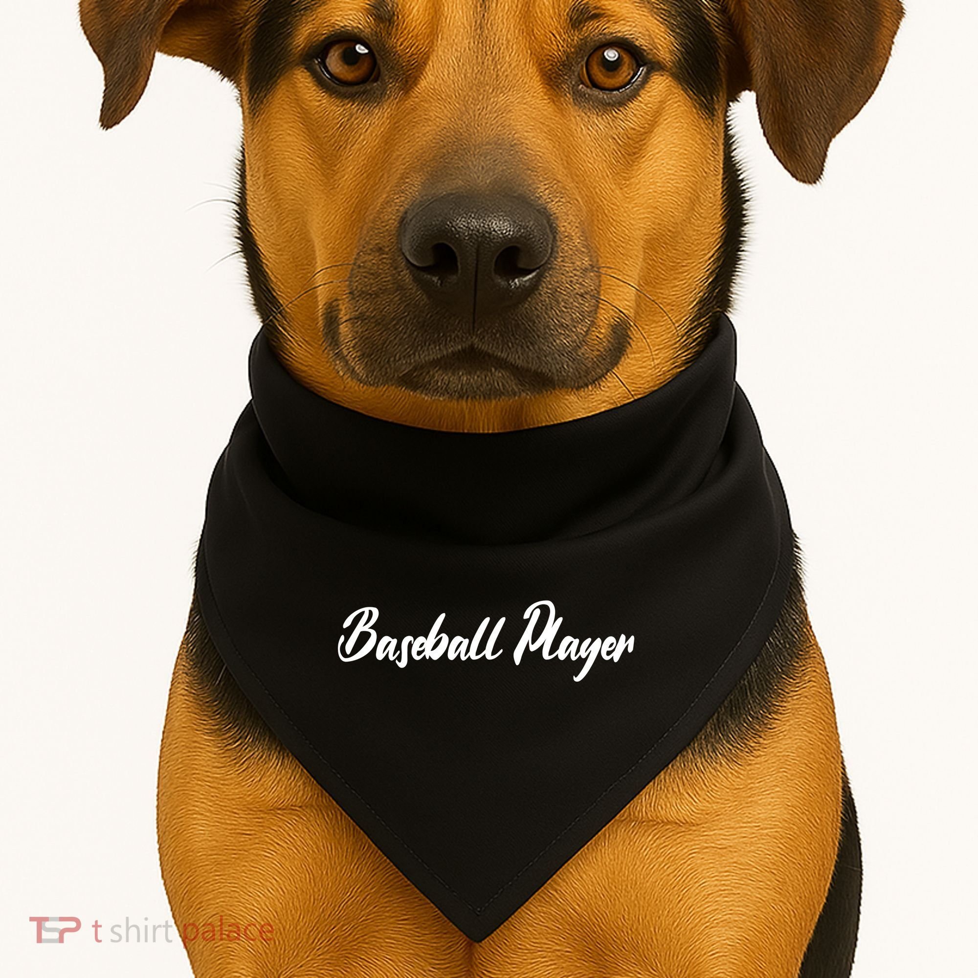 Baseball Player USA-Made Doggie Bandana