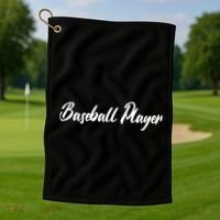 Baseball Player Golf Towel thumb 1